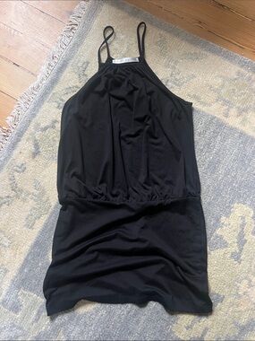 Susana Monaco Black Spaghetti Strap Mini Dress